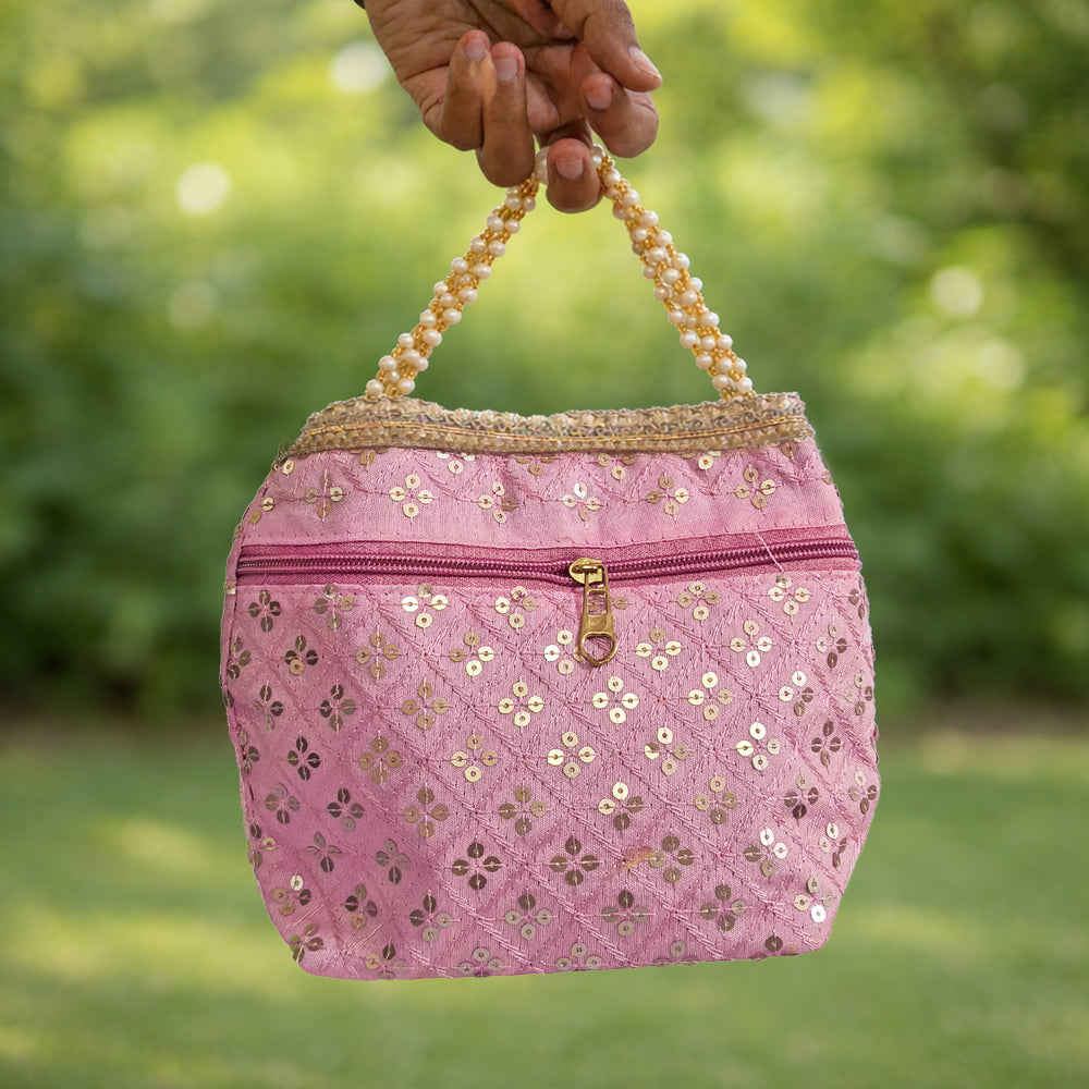 JS Fashion Wedding Potli Bag for Women with Drawstring Closure | Grocsy