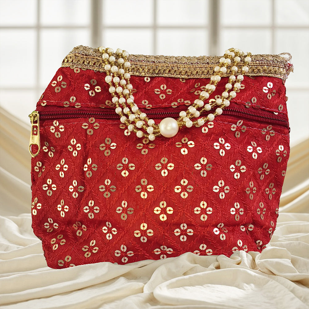 JS Fashion Wedding Potli Bag for Women with Drawstring Closure | Grocsy