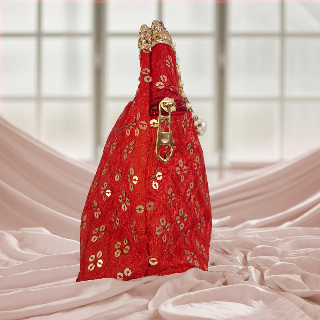 JS Fashion Wedding Potli Bag for Women with Drawstring Closure | Grocsy