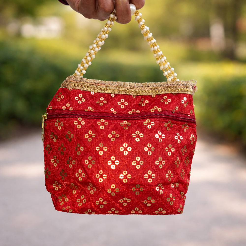 JS Fashion Wedding Potli Bag for Women with Drawstring Closure | Grocsy