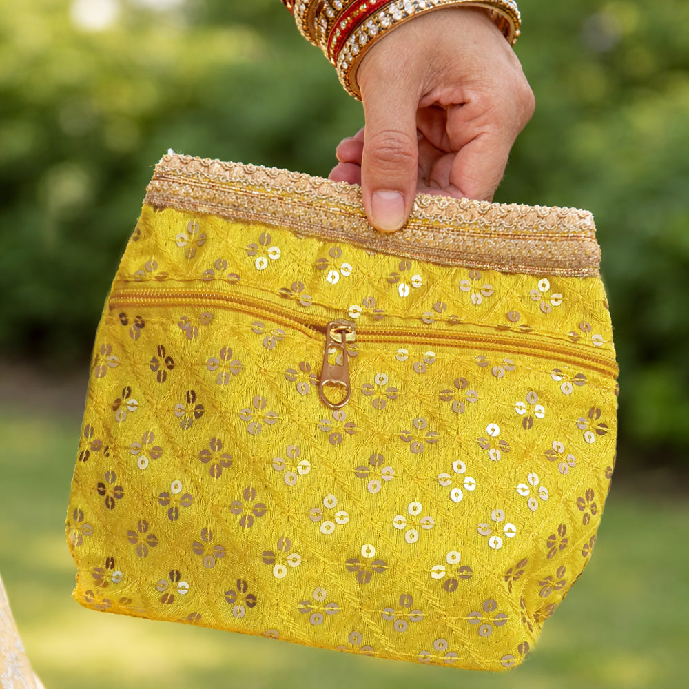 JS Fashion Wedding Potli Bag for Women with Drawstring Closure | Grocsy