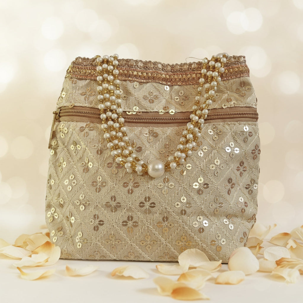 JS Fashion Wedding Potli Bag for Women with Drawstring Closure | Grocsy
