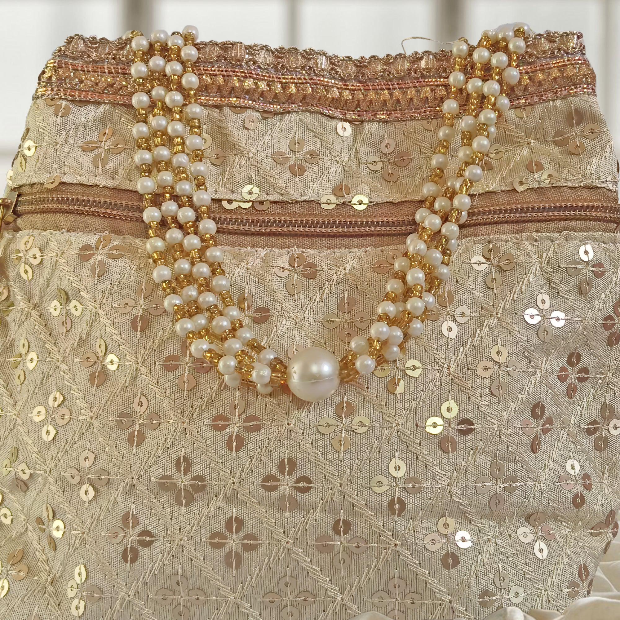 JS Fashion Wedding Potli Bag for Women with Drawstring Closure | Grocsy