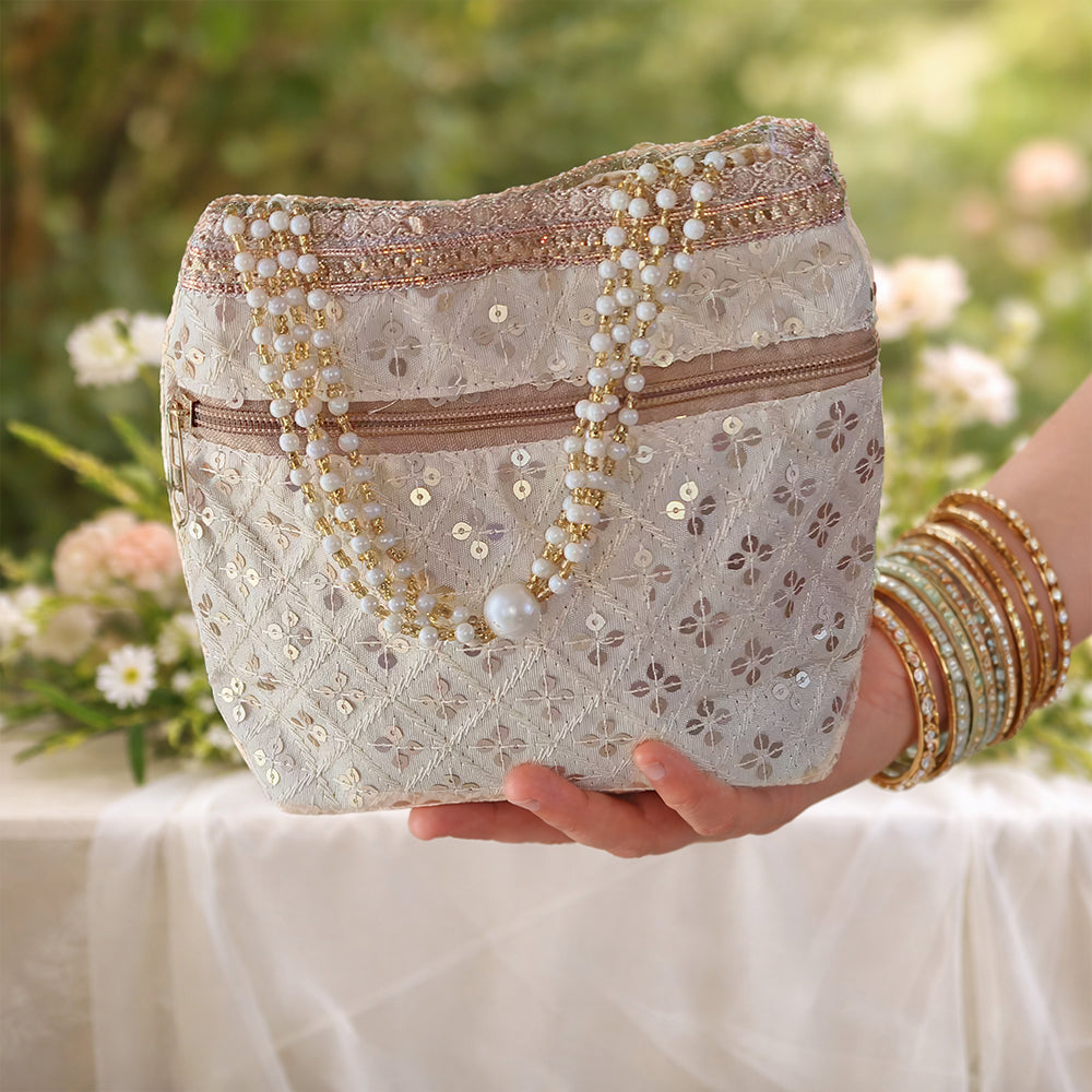 JS Fashion Wedding Potli Bag for Women with Drawstring Closure | Grocsy