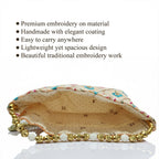 JS Fashion Embroidered Handcrafted Wedding Potli Bag with Beads | Grocsy