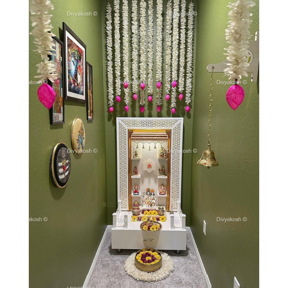 Divyakosh Jasmine Flowers with Lotus Budds for Home Decoration | Grocsy