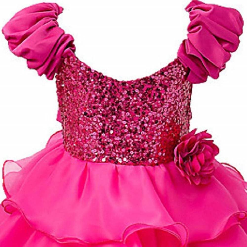 Asmaani Baby Girl's Pink Color Satin Knee Length Frock (AS-dress-22084 ) | Grocsy