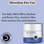 Dermistry Sensitive & Dry Skin Calming Face Wash & Calming Soothening Face Cream | Grocsy