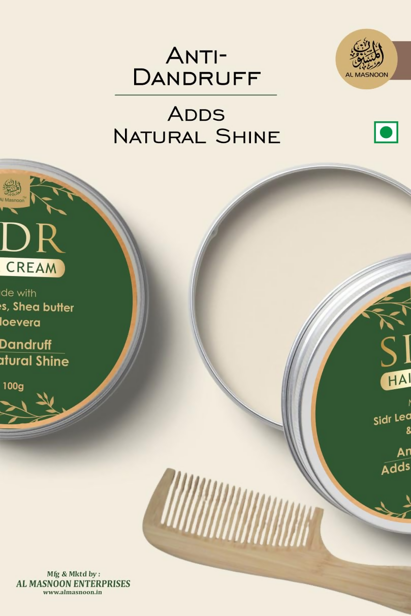 Al Masnoon Sidr Hair Cream Herbal Anti-Dandruff Cream | Grocsy
