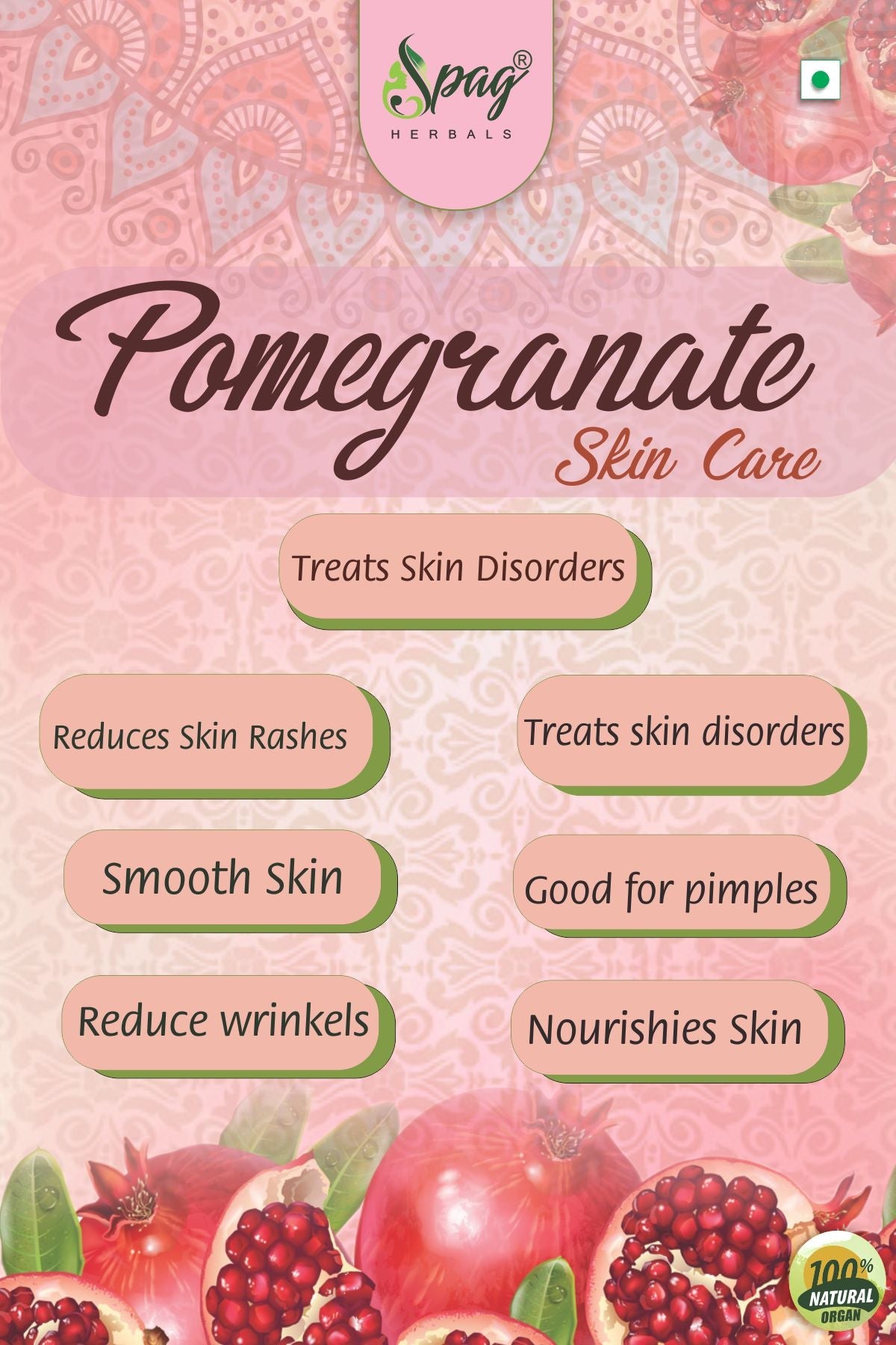 Spag Herbals Premium Pomegranate Powder | Grocsy