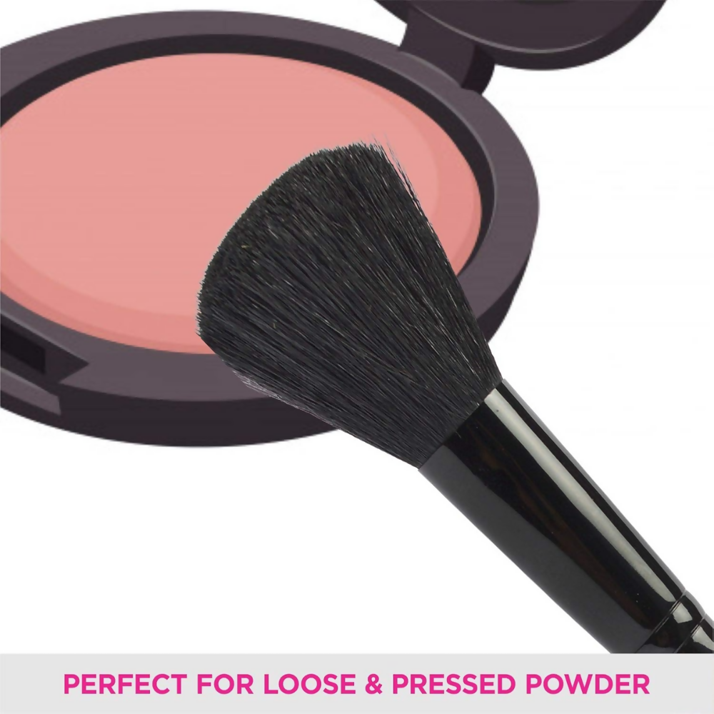 Vega Blush Brush with Wooden Handle and Natural Animal/Synthetic Hair | Grocsy
