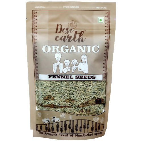 Desi Earth Organic Fennel Seeds | Grocsy