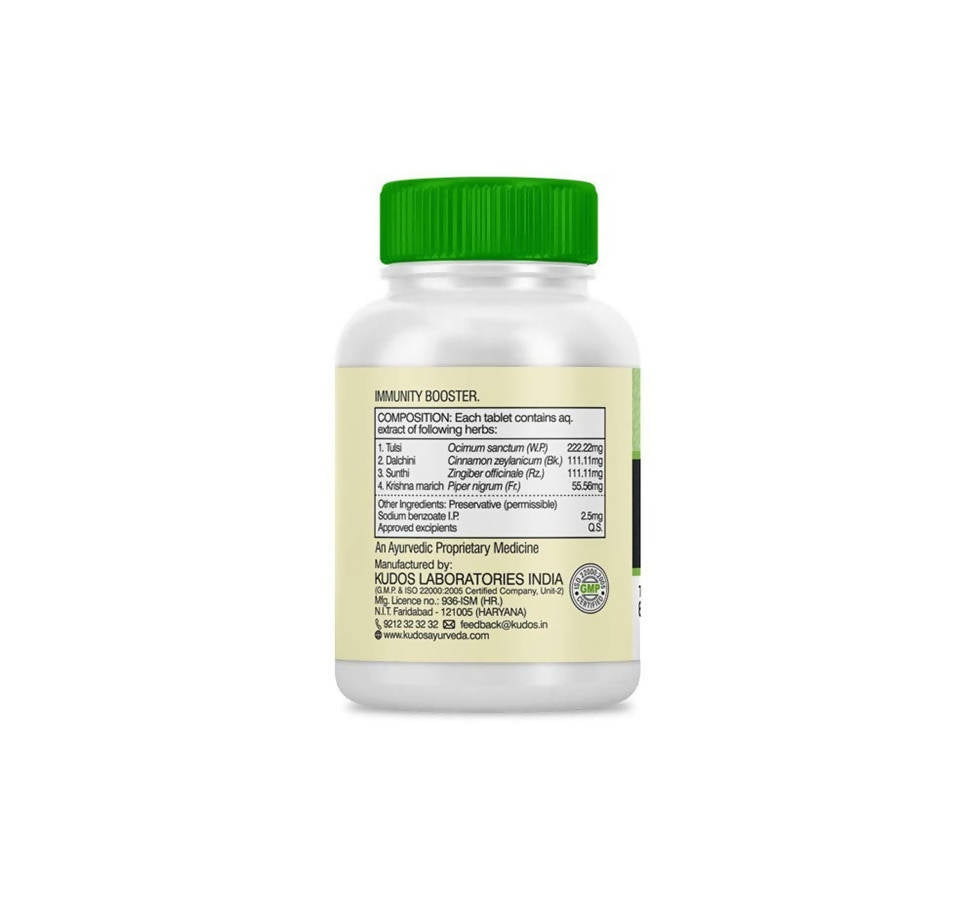 Kudos Ayurveda Nature's Defence Ayush Kwath Tablets | Grocsy