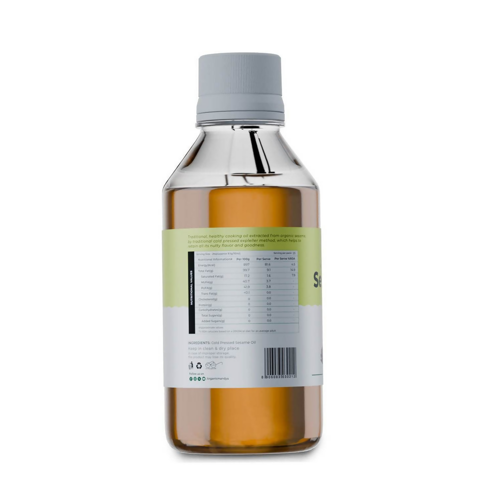 Organic Mandya Sesame Oil | Grocsy