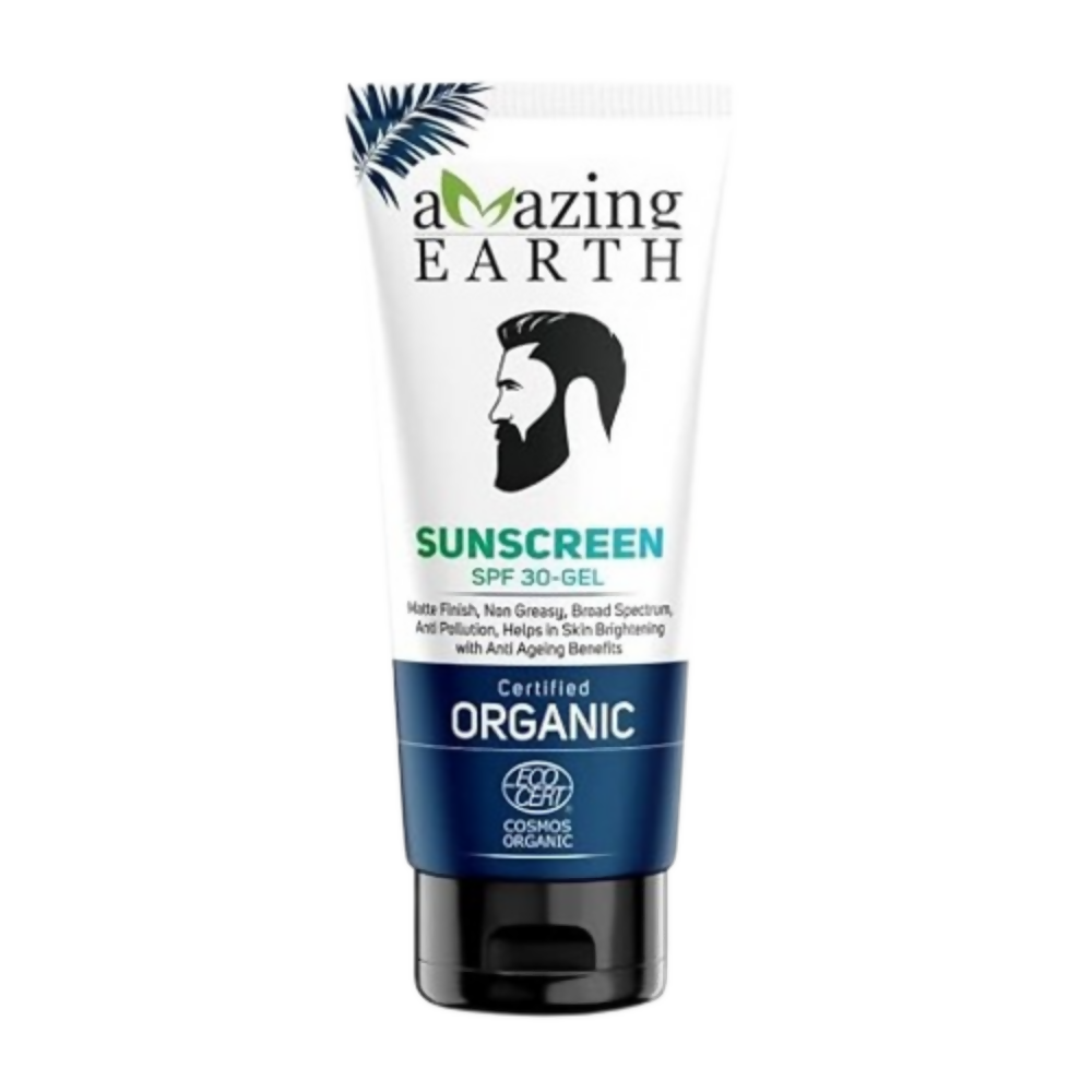 Amazing Earth Sunscreen for Men - SPF 30 Gel Cream | Grocsy