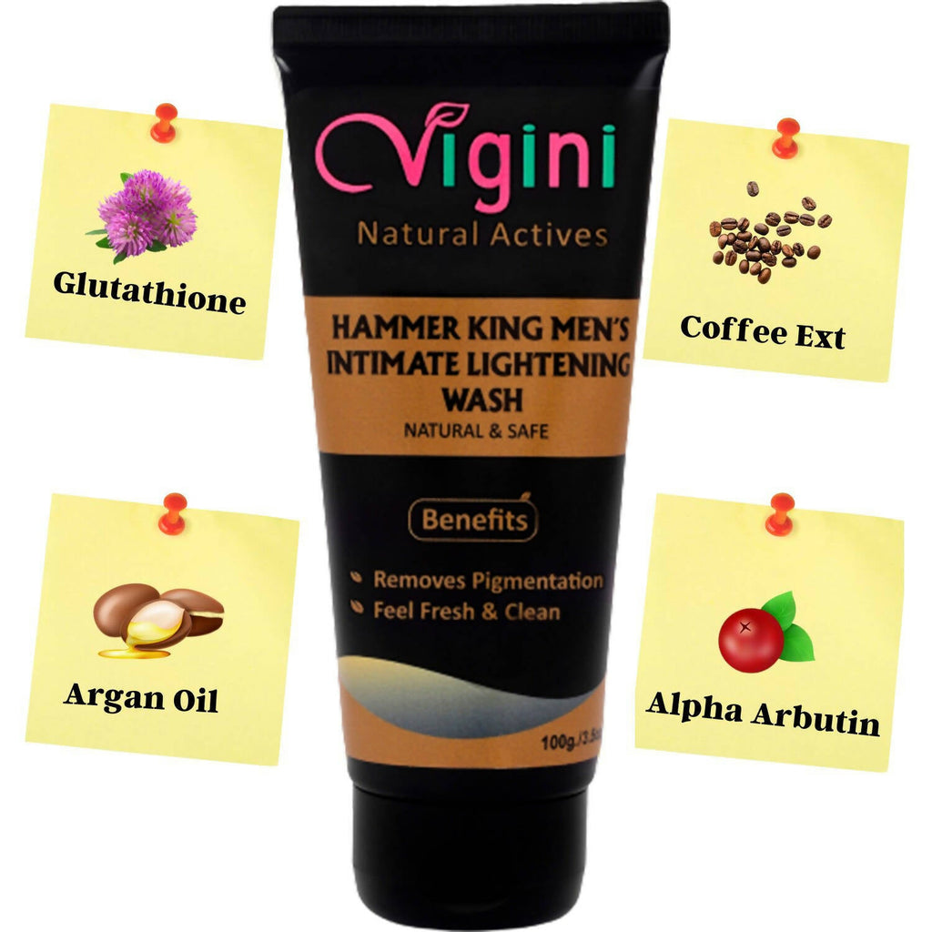 Vigini Natural Hammer King Men's Intimate Lightening Wash for Men | Grocsy