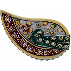 Decorative Meenakari Haldi Kumkum Marble Peacock | Grocsy