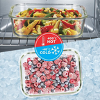 Borosil Klip N Store Glass Storage Containers - Set of 2 | Grocsy