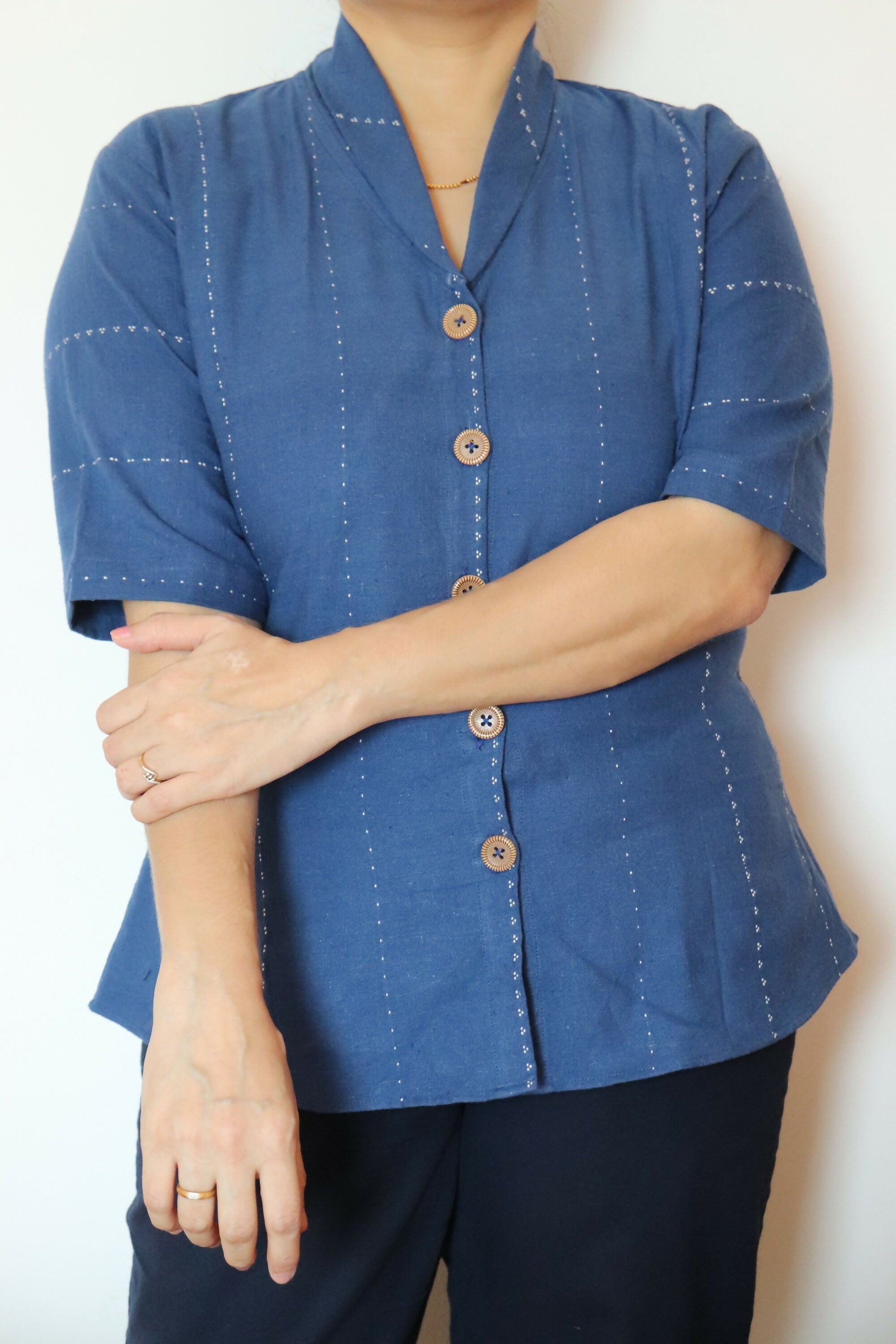 Earthyweaves Varunakrita kala Cotton Top | Grocsy