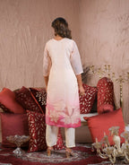 Ethnic Festive Wear Taby Silk White Stitched Suit With Dupatta - Tanisha | Grocsy