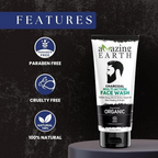 Amazing Earth Certified Organic Activated Charcoal Face Wash | Grocsy