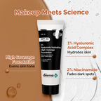 The Derma Co 1% Hyaluronic Hydrating High Coverage Foundation With SPF 40 PA+++ - 01 Ivory - Limited Time Offer | Grocsy