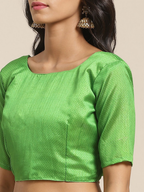 Saree Mall Green & Beige Printed Saree | Grocsy