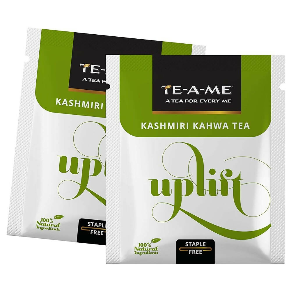 TE-A-ME Uplift Kashmiri Kahwa Natural Green Tea Bags | Grocsy