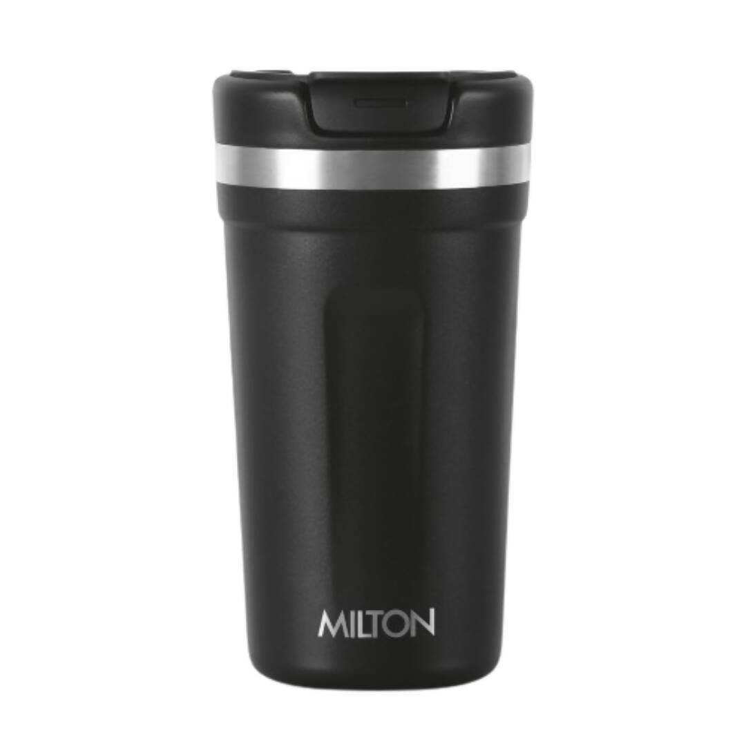 Milton Corral Thermosteel Insulated Coffee Mug Tumbler - 400ml (Black) | Grocsy