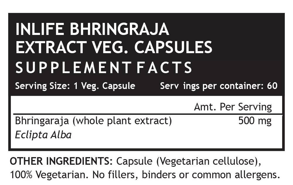 Inlife Bhringaraja Capsules | Grocsy