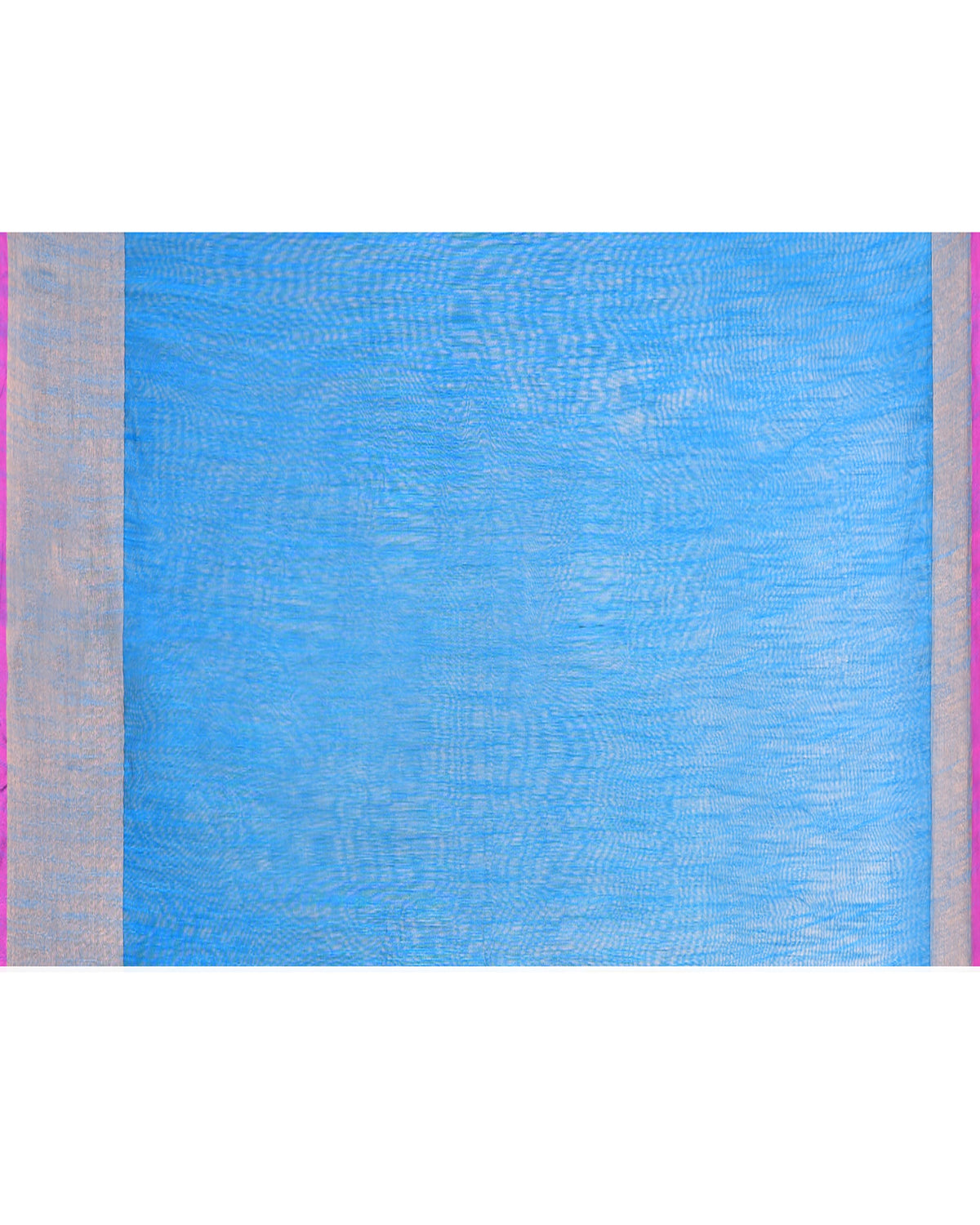 Piyari Fashion Women`s Cotton Silk Sky Blue Handloom Saree With Blouse | Grocsy