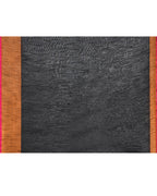 Piyari Fashion Women`s Cotton Silk Black Handloom Saree With Blouse | Grocsy