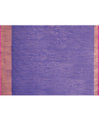 Piyari Fashion Women`s Cotton Silk Royel Blue Handloom Saree With Blouse | Grocsy