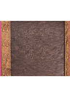 Piyari Fashion Women`s Cotton Blend Black Handloom Saree With Blouse | Grocsy