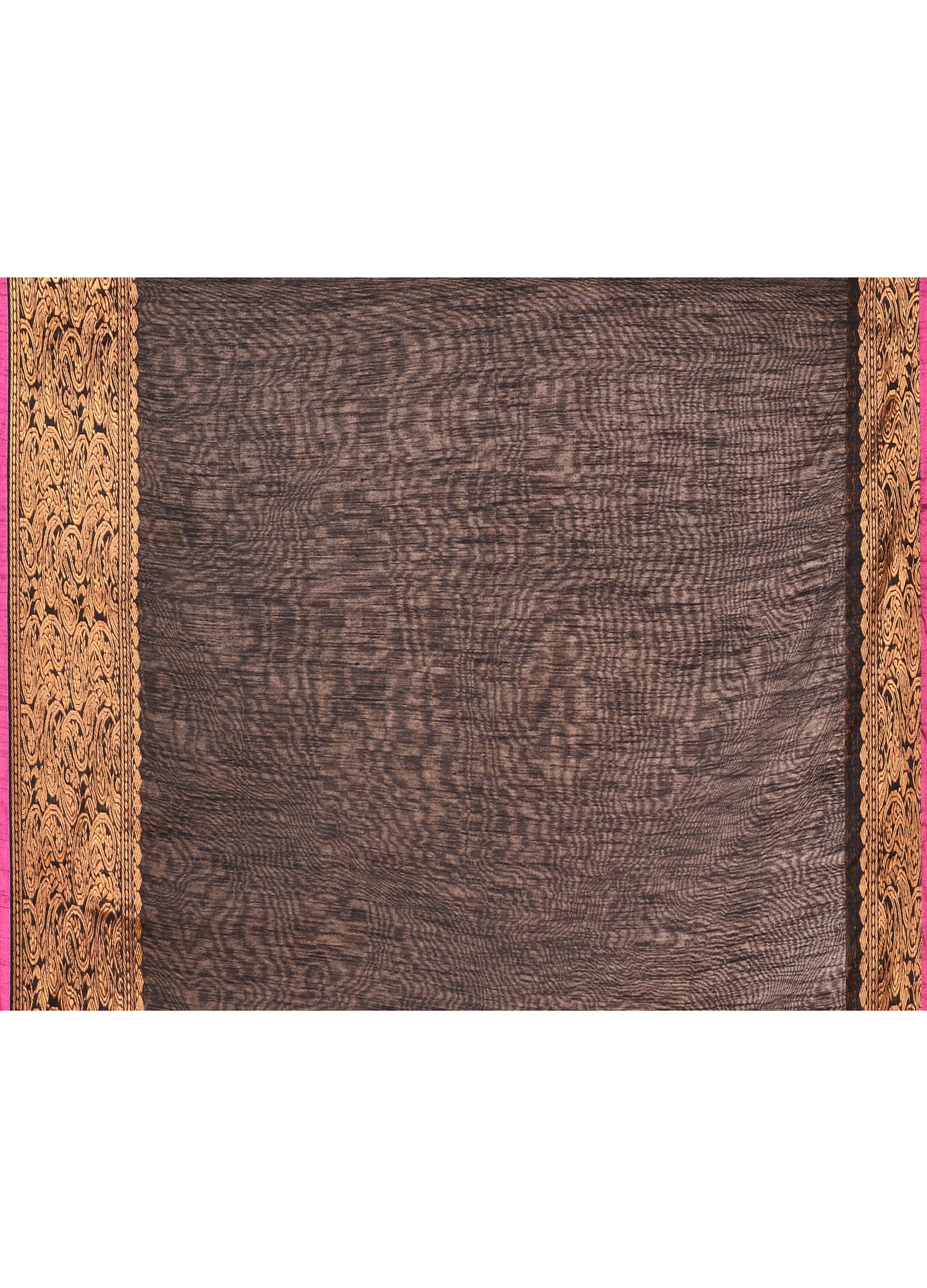 Piyari Fashion Women`s Cotton Blend Black Handloom Saree With Blouse | Grocsy