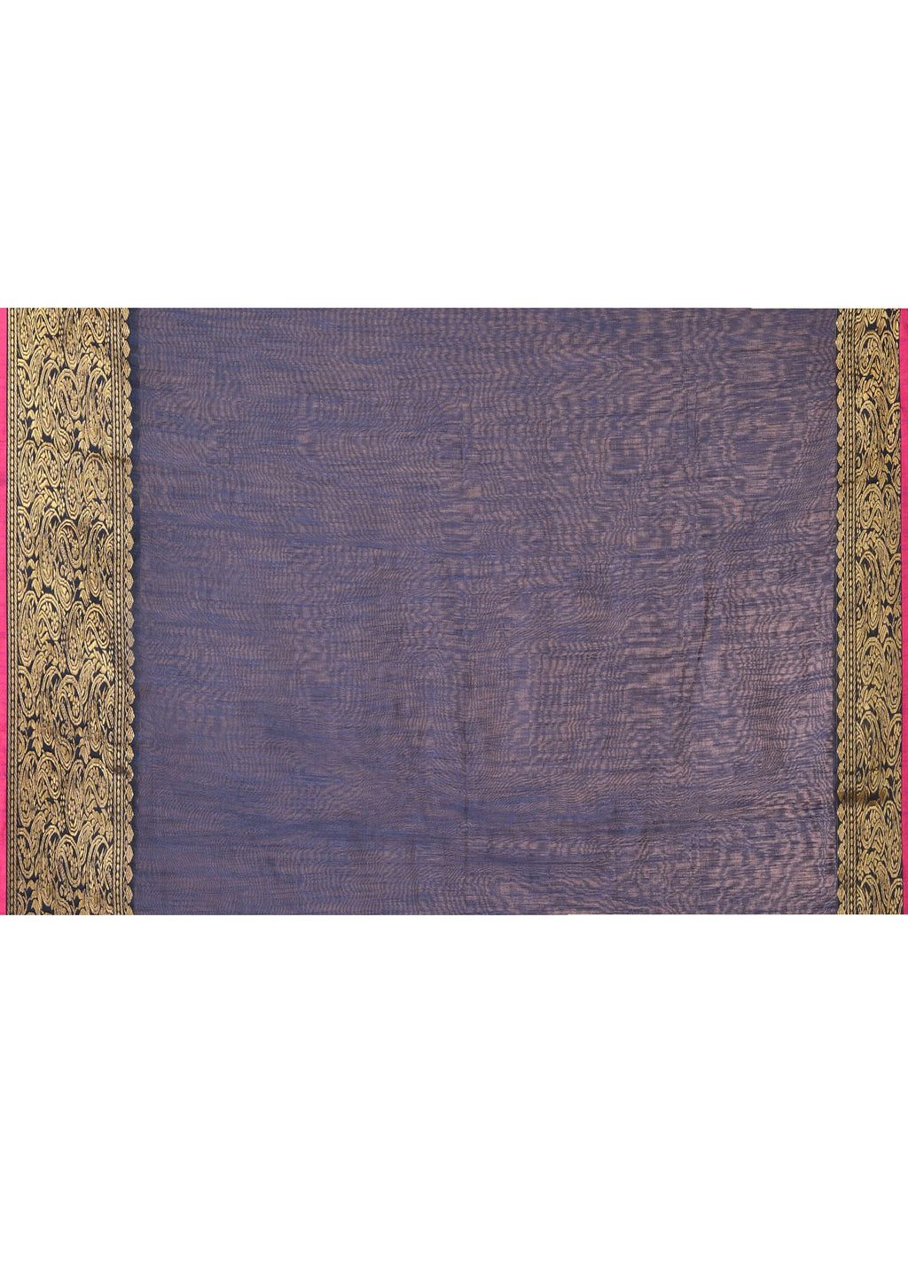Piyari Fashion Women`s Cotton Blend Grey Handloom Saree With Blouse | Grocsy
