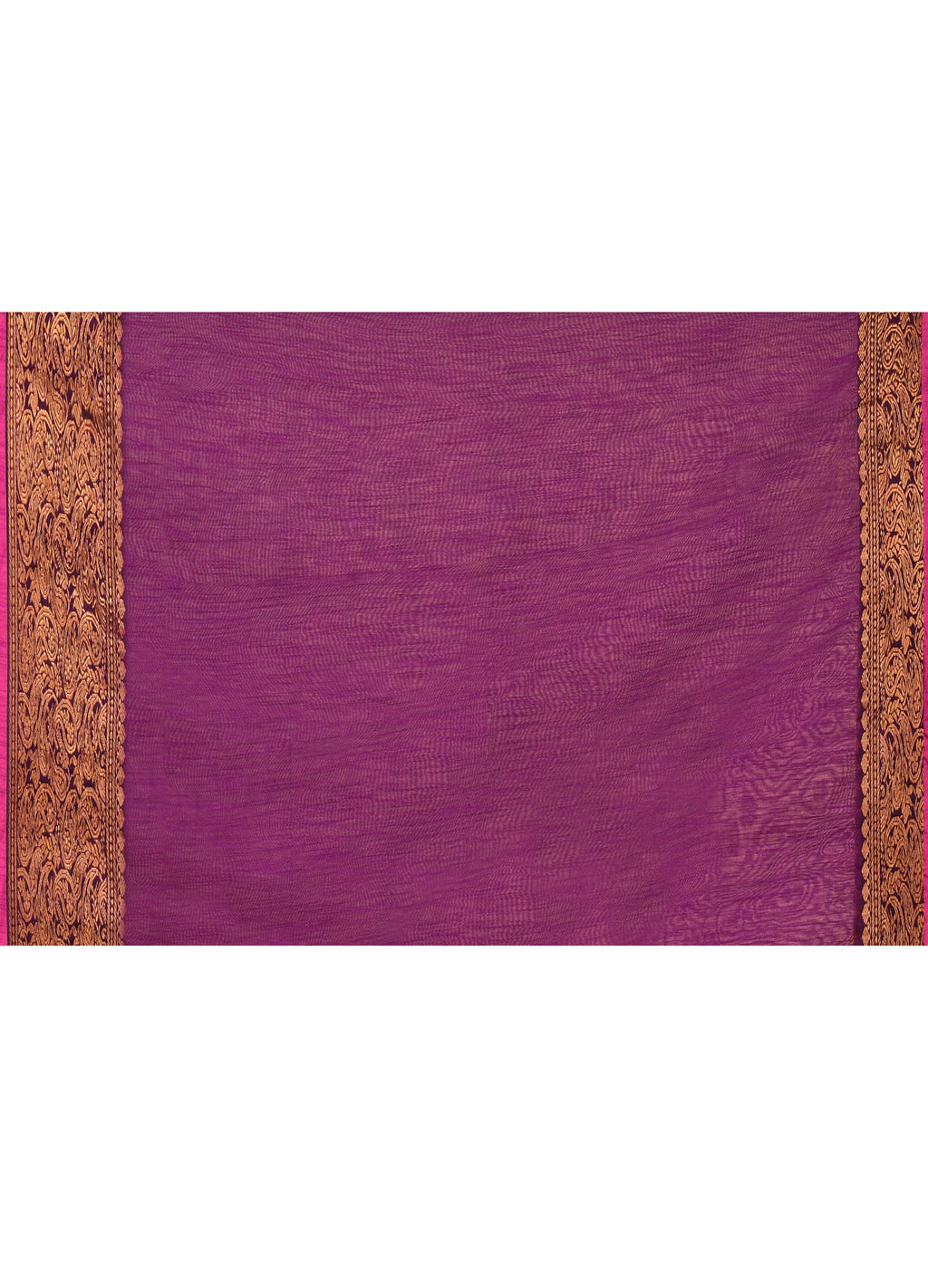 Piyari Fashion Women`s Cotton Blend Magenta Handloom Saree With Blouse | Grocsy