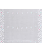 Piyari Fashion Women`s White Hand Work Art Silk Jamdani Saree With Blouse | Grocsy