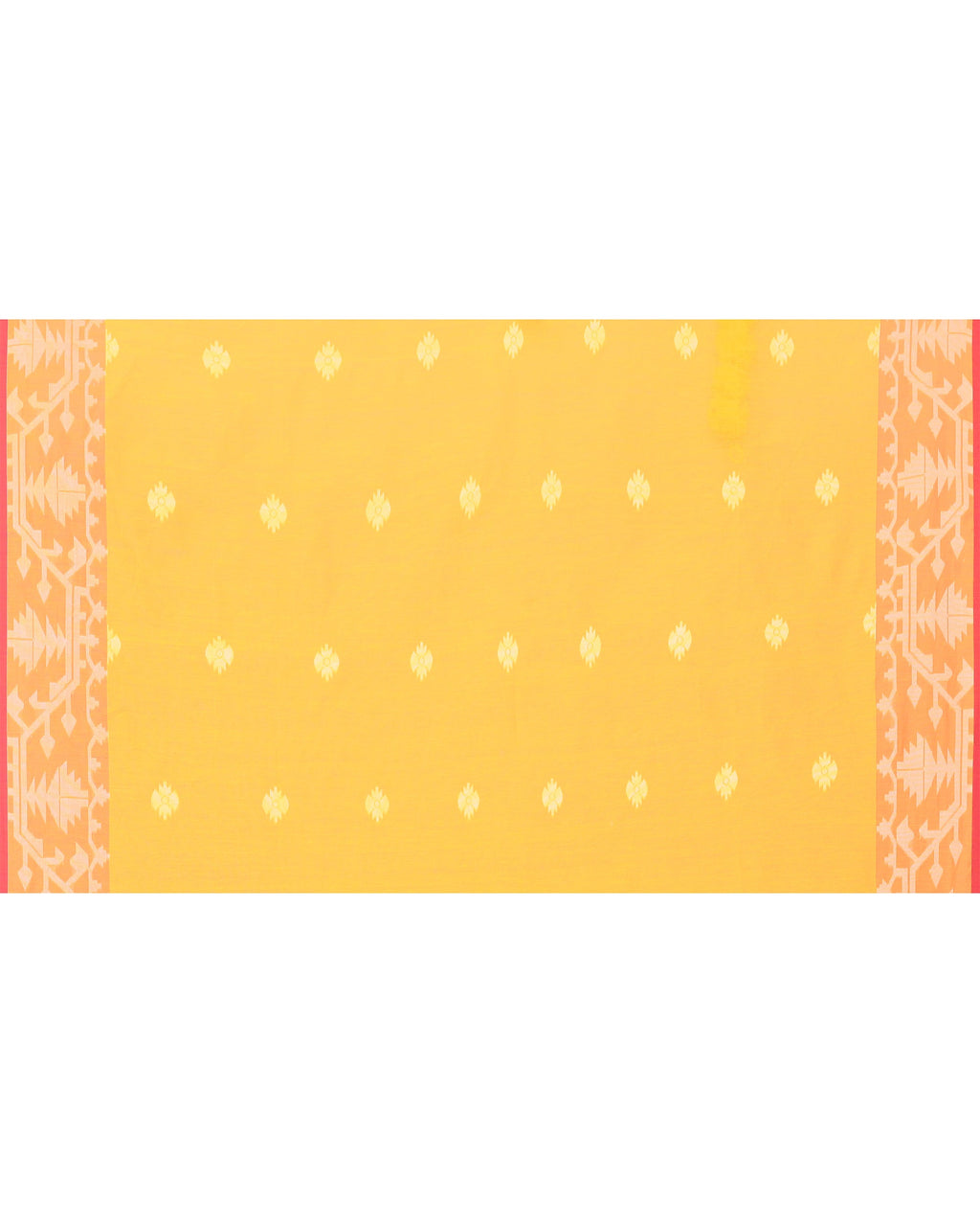 Piyari Fashion Women's Yellow Resham Silk Jamdani Saree | Grocsy