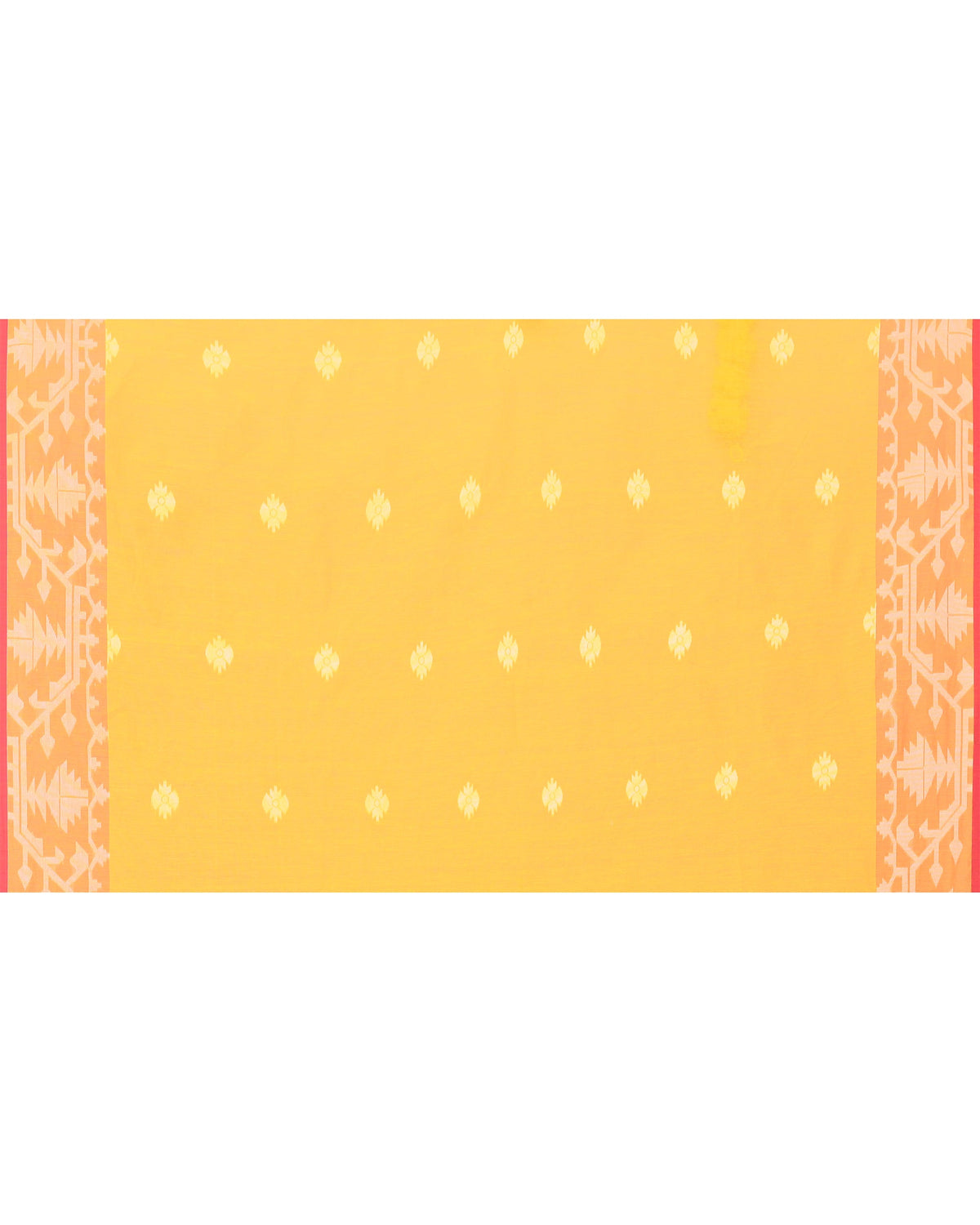 Piyari Fashion Women's Yellow Resham Silk Jamdani Saree | Grocsy