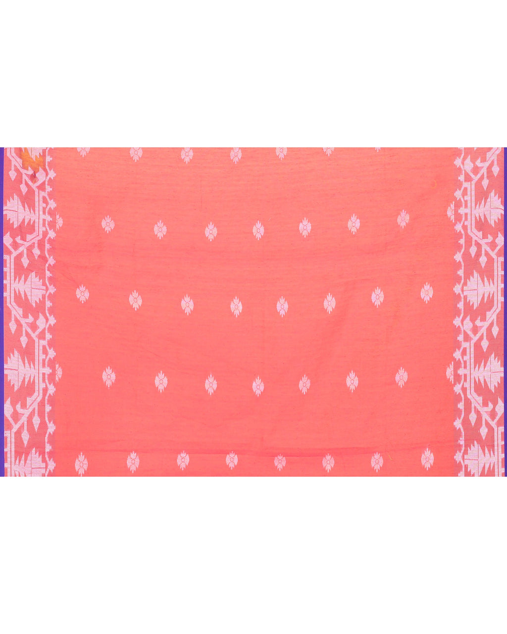 Piyari Fashion Women's Rani Pink Resham Silk Jamdani Saree | Grocsy