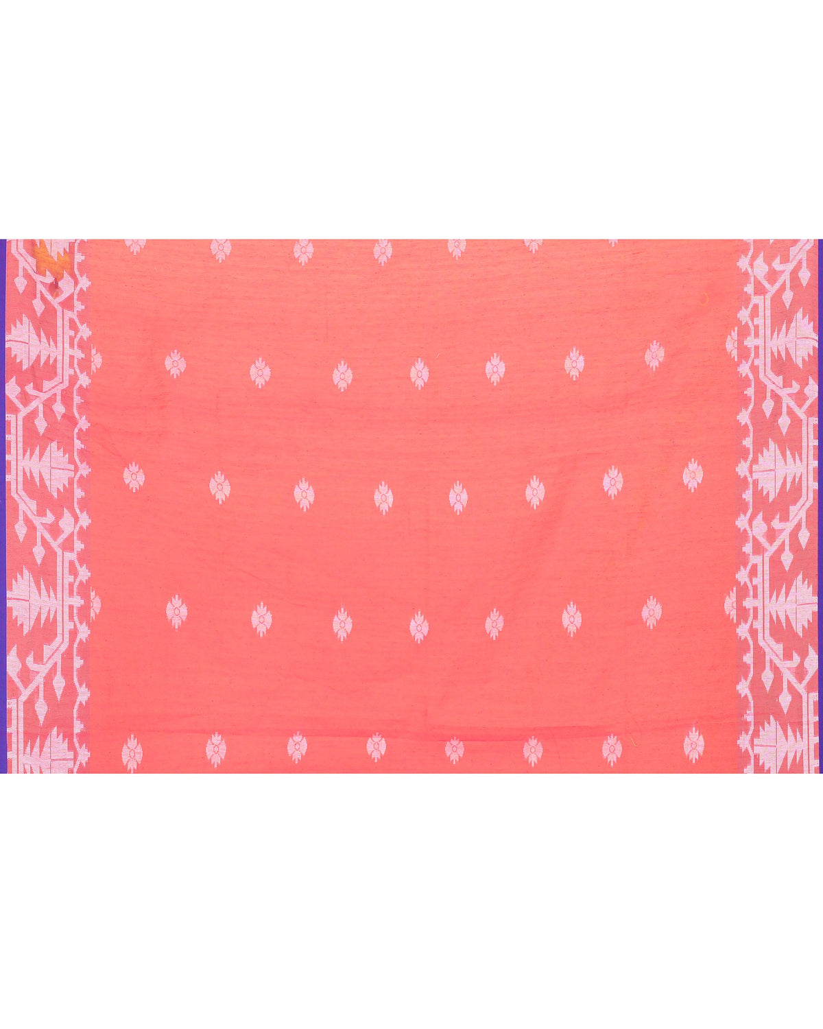 Piyari Fashion Women's Rani Pink Resham Silk Jamdani Saree | Grocsy