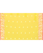 Piyari Fashion Women's Lime Resham Silk Jamdani Saree | Grocsy