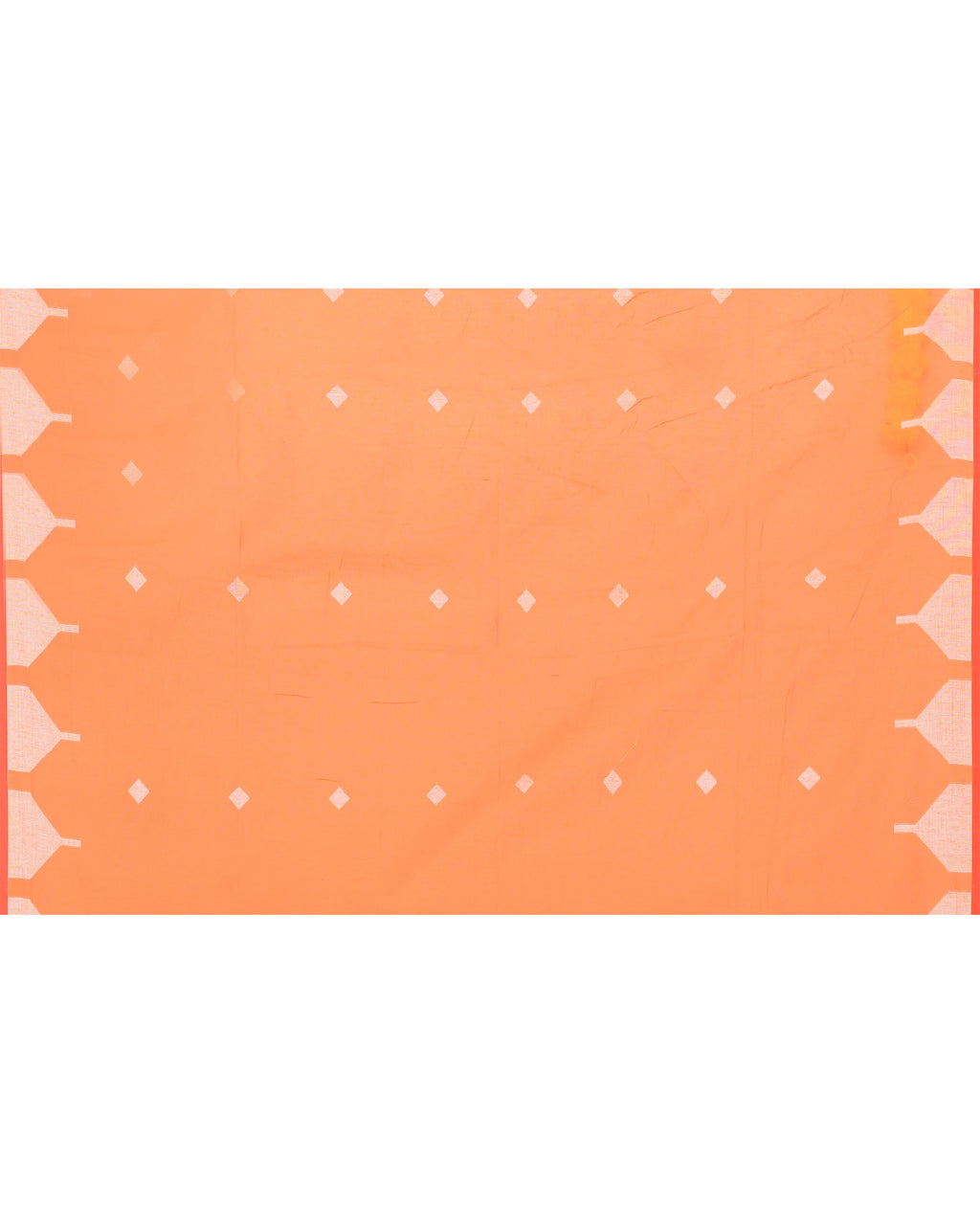 Piyari Fashion Women's Orange Resham Silk Jamdani Saree | Grocsy