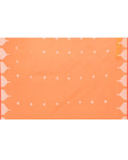 Piyari Fashion Women's Orange Resham Silk Jamdani Saree | Grocsy
