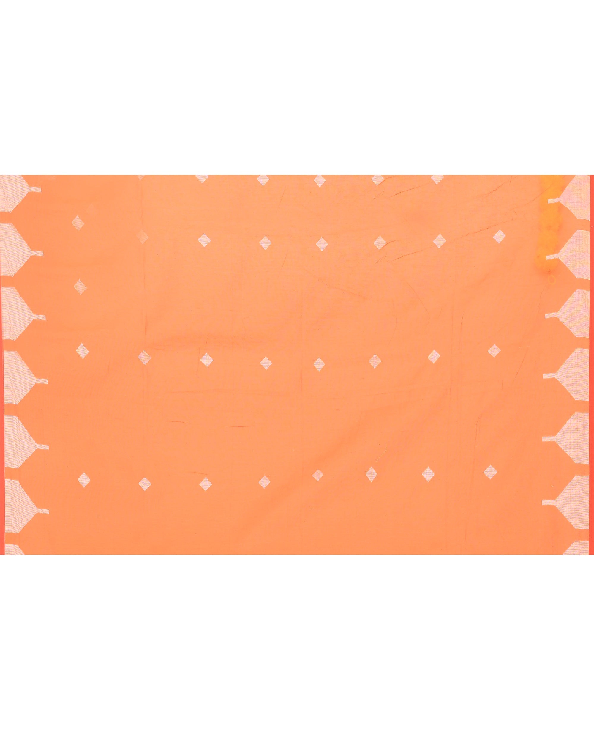 Piyari Fashion Women's Orange Resham Silk Jamdani Saree | Grocsy