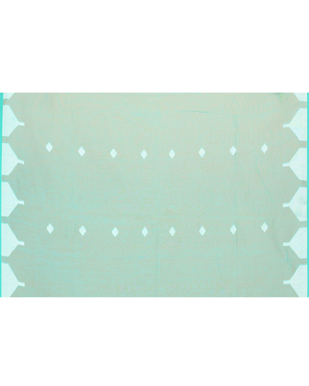 Piyari Fashion Women's Turquoise Resham Silk Jamdani Saree | Grocsy