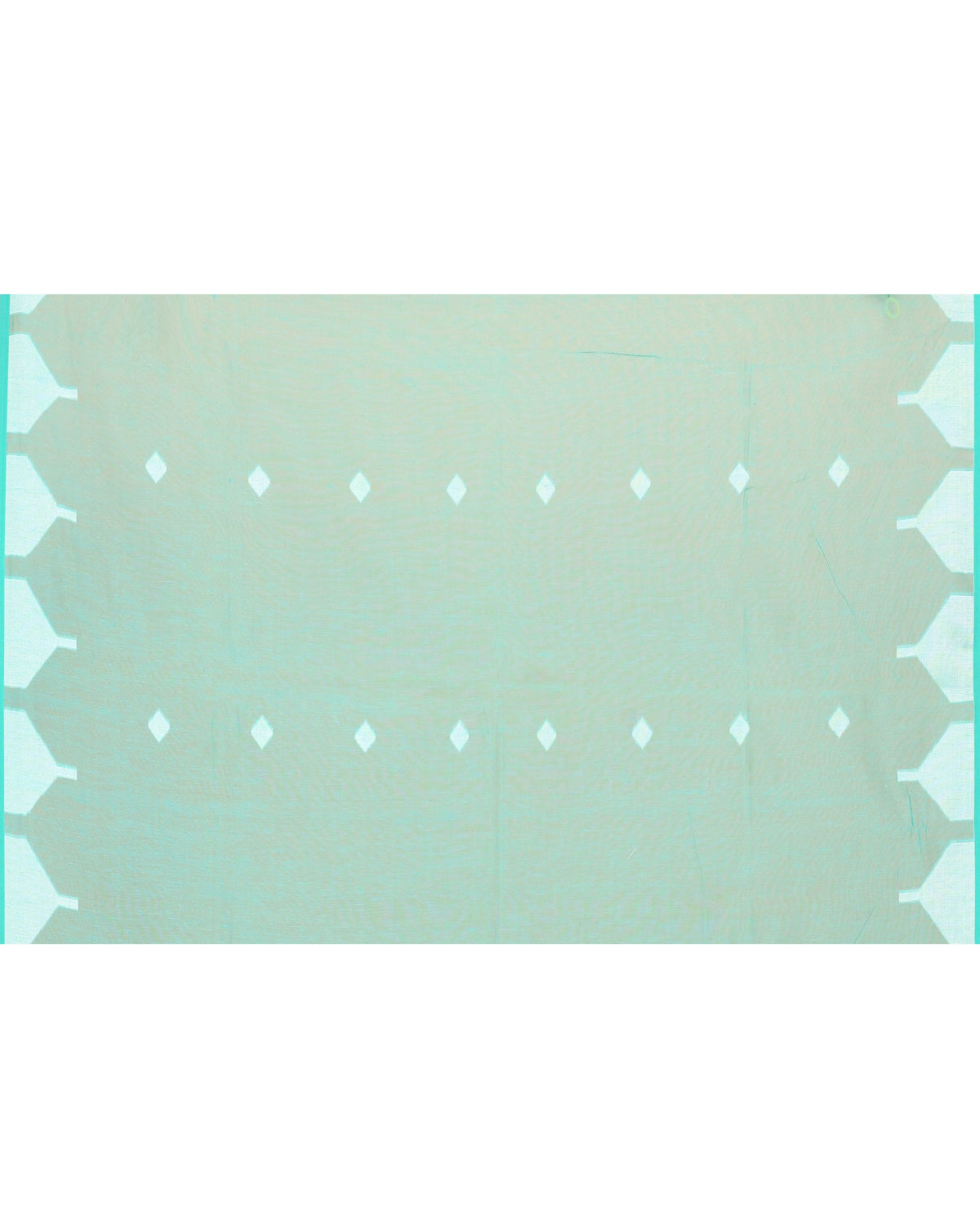 Piyari Fashion Women's Turquoise Resham Silk Jamdani Saree | Grocsy