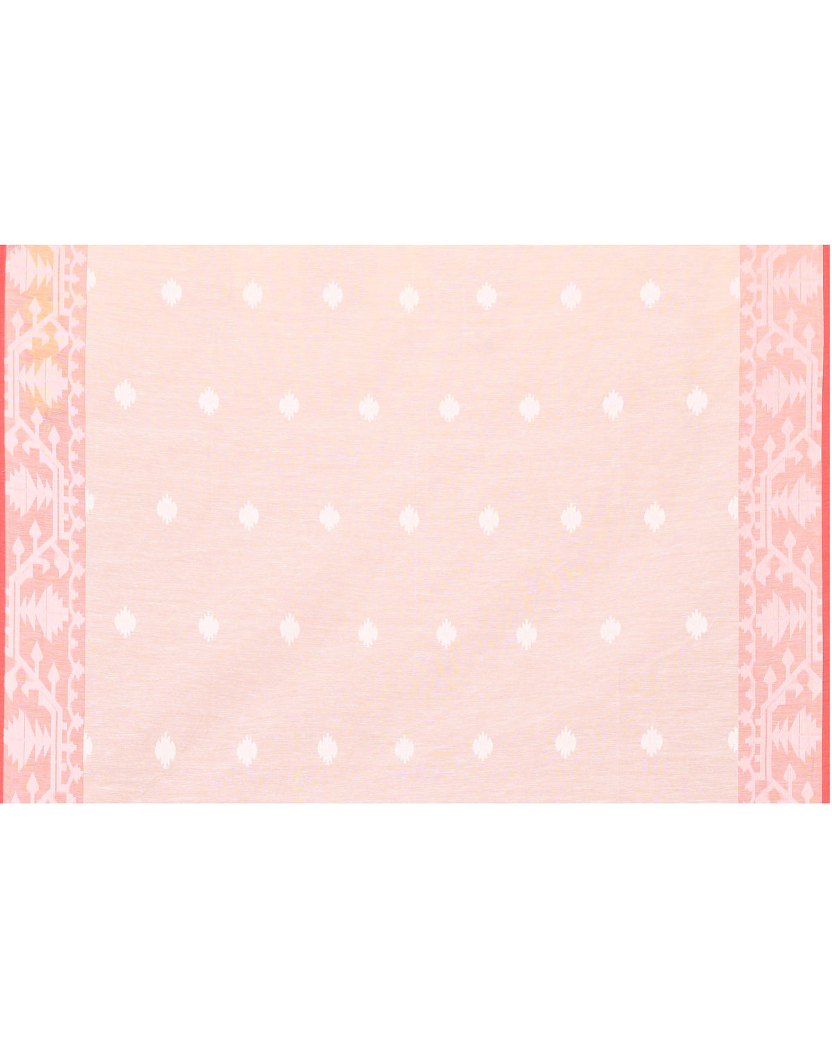 Piyari Fashion Women's White Resham Silk Jamdani Saree | Grocsy