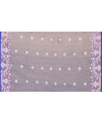 Piyari Fashion Women's Blue Resham Silk Jamdani Saree | Grocsy